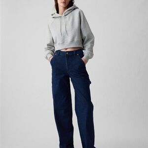 Gap Jeans Womens 27 4 Short 90s Loose Carpenter Mid Rise Stretch Dark Petite